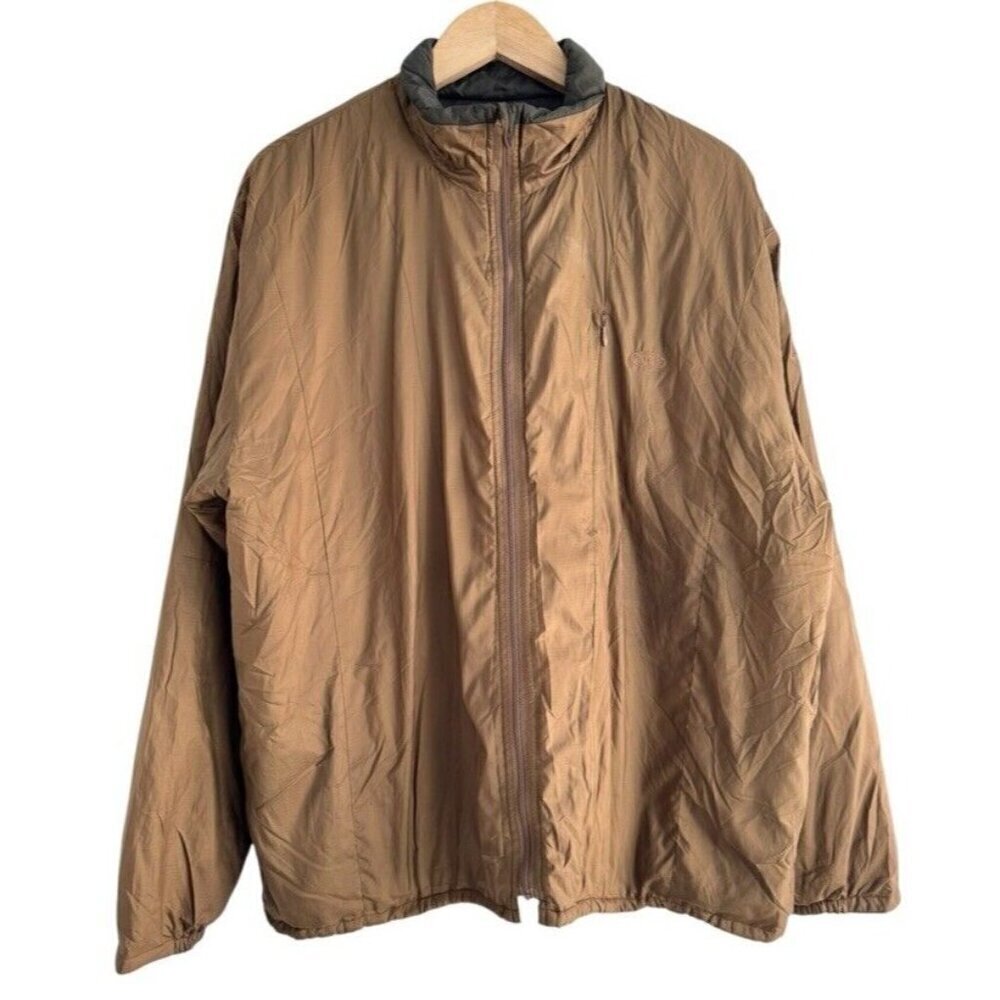 Boyt Harness Mens Sz XL THERMOLITE Insulated Packable Brown Nylon Jacket
